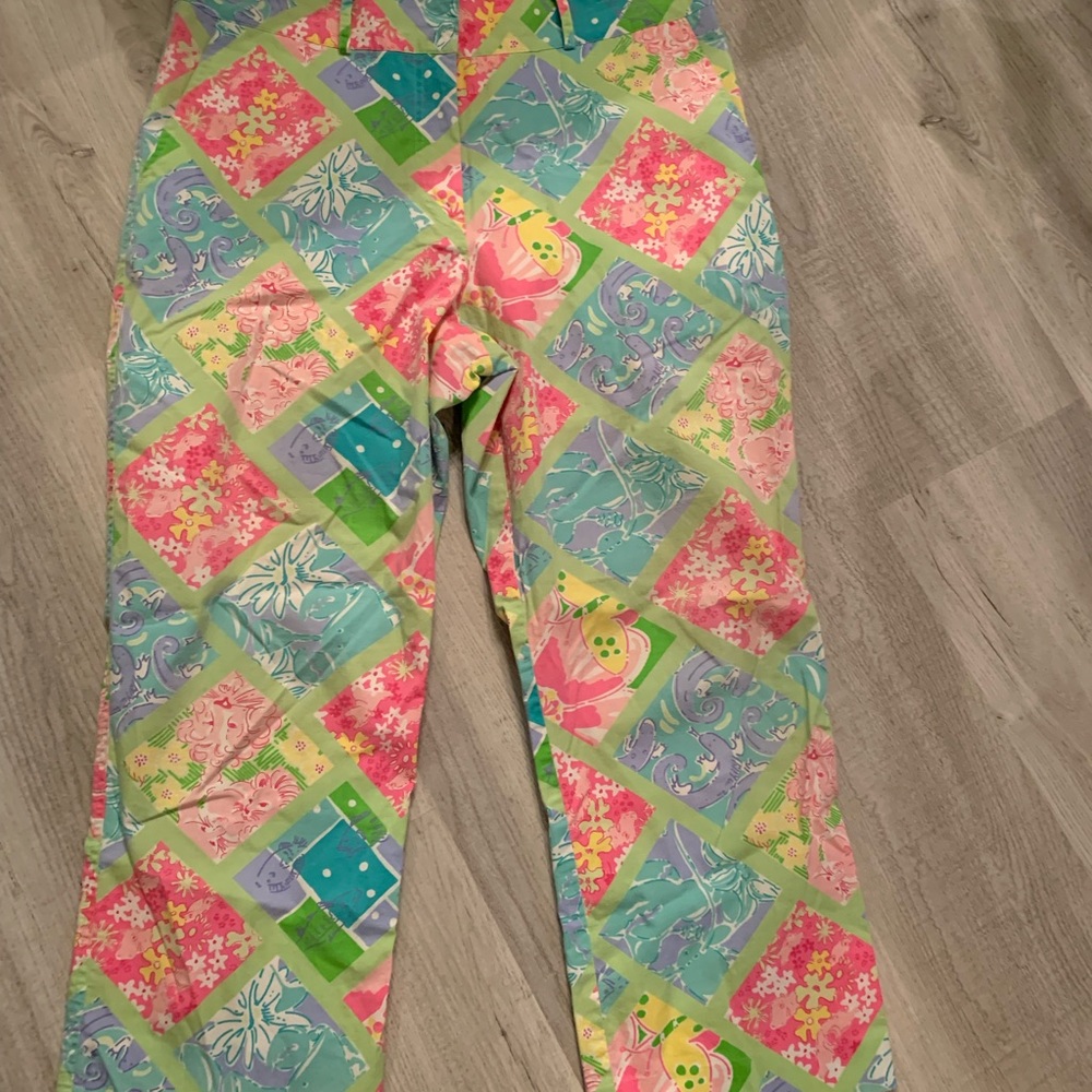 Vintage Lilly Pulitzer cropped printed pants